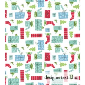   Star Wars -Yoda karácsonyi pamutvászon (Surprise – Star Wars) 