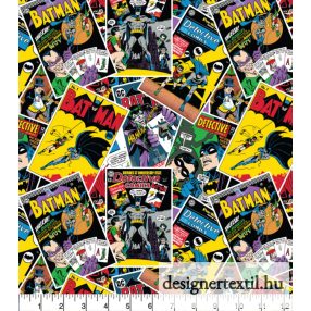   Batman képregényes pamutvászon (Batman – Comic Stack Toss)