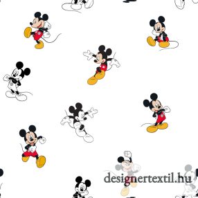 Mickey fehér pamutvászon (Mickey traditional)