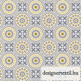   Szürke mozaikok pamutvászon (White Gray Matters More Mosaic)