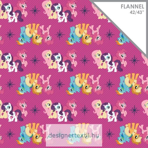 Én kicsi pónim flanel - Magenta My Little Pony Friends Flannel