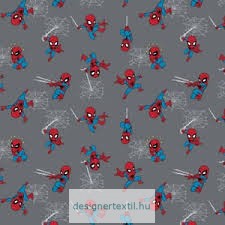 Mini pókember mozaik pamutvászon (Mini Spiderman Grey)