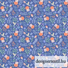 Gombás pamutvászon (Multi Mushroom Home Digitally Printed)