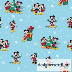   Mickey és Minnie karácsonyi pamutvászon (Disney Mickey & Friends Christmas Day)