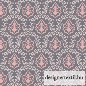 Damask mintás pamutvászon (Gray With Love Divine Damask)