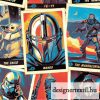 Star Wars Mandalorian pamutvászon (Star Wars Trading Card Cotton) Star Wars Mandalorian pamutvászon (Star Wars Trading Card Cotton)