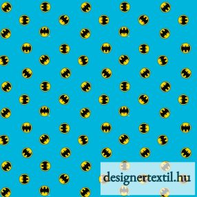 Mini Batman logó kék pamutvászon (Small Batman Logo Blue)