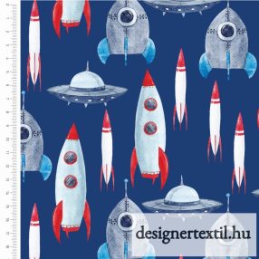 Rakétás pamutvászon - (Rockets)