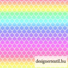 Szivárványos sellős pamutvászon (Pastel/Multi Ombre)