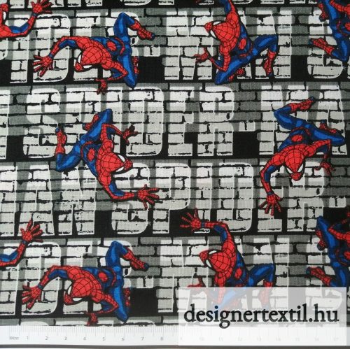 Pókember pamutvászon (Marvel Spiderman Wall Crawler)