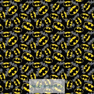 Batman dupla logó pamutvászon méteráru - ( Batman Logo Overlay)