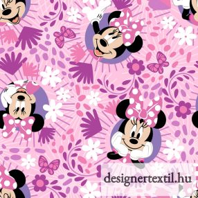 Minnie lila rózsaszín pamutvászon (Minnie icon badge)