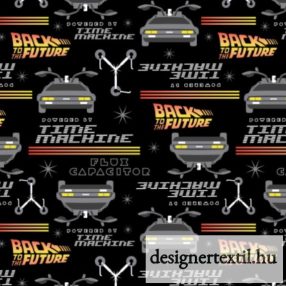   Vissza a jövőbe pamutvászon - (Back to The Future – Flux Capacitor)