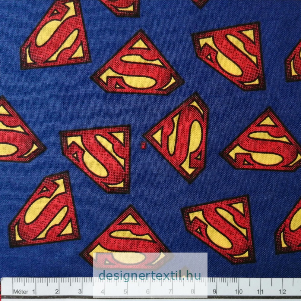 Superman logo pamutvászon méteráru - (Superman Logo)