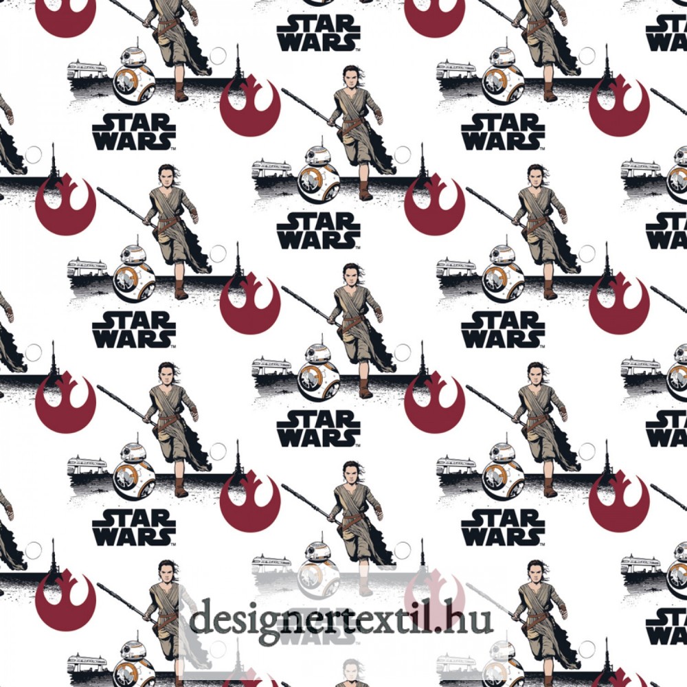 Star wars Rey flanel méteráru - (Multi Star Wars Rey & BB8 on Flannel)